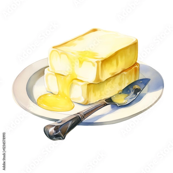 Obraz butter for cooking Isolated