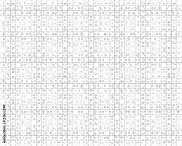Obraz 1000 Puzzle Pieces Vector Template