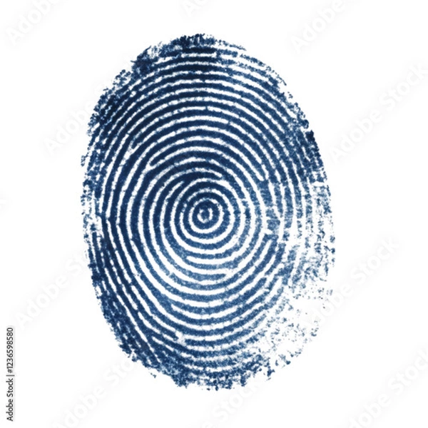 Fototapeta Blue Fingerprint  Identity  Security  Privacy  Forensics  Circle Pattern  Swirl  Texture
