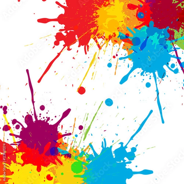 Fototapeta splatter Color background illustration vector design