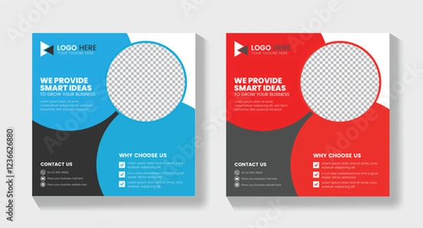 Fototapeta Business Flyer Template ,Social Media Post Template, Social Media Post Template , Facebook Post, ,LinkedIn Post