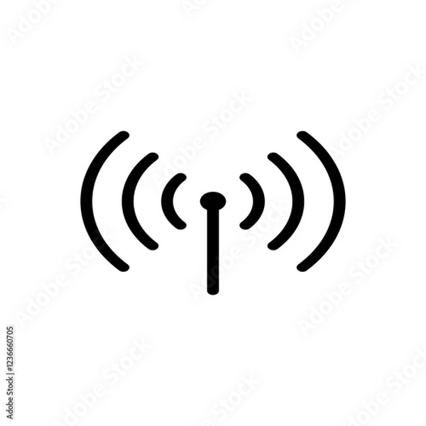 Fototapeta wireless network icon