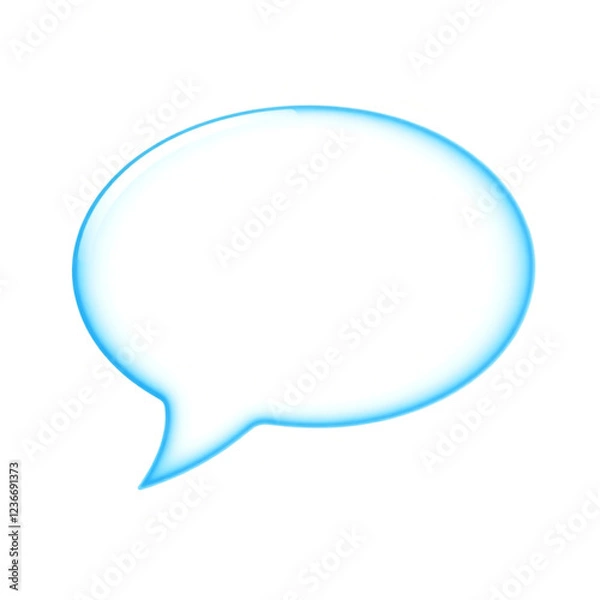 Obraz Blue message box