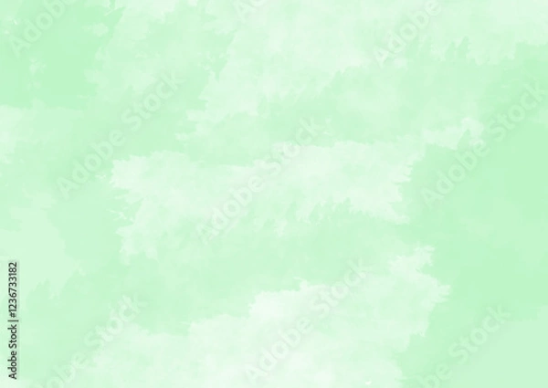 Obraz 水彩風淡い緑の背景