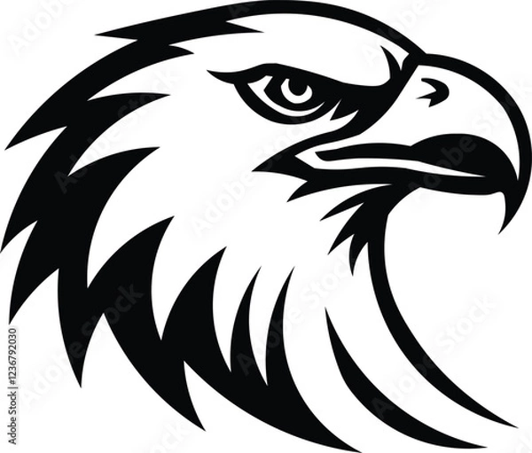 Obraz eagle head vector