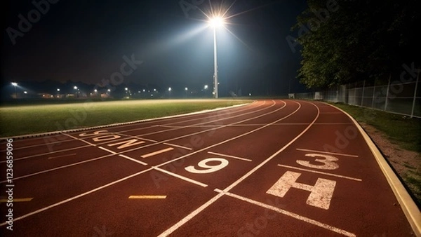 Obraz running track in stadium