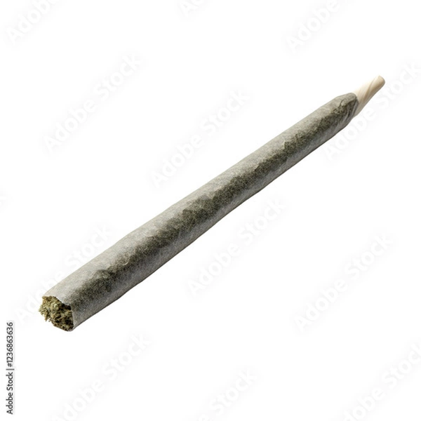 Obraz rolled joint on transparent background