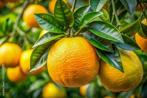 Obraz A large citrus fruit similar to a grapefruit