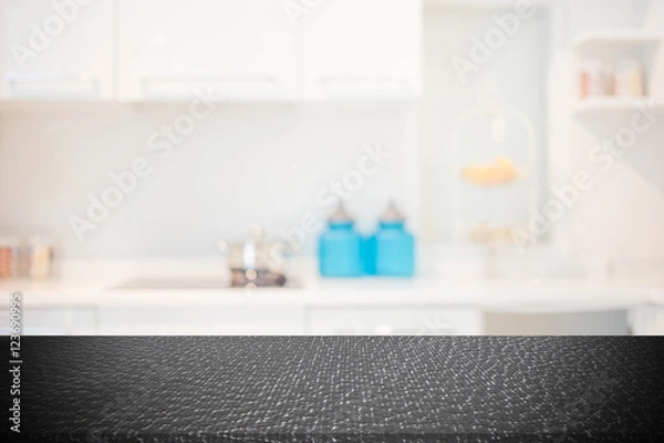 Fototapeta Blur Kitchen Room of The Background