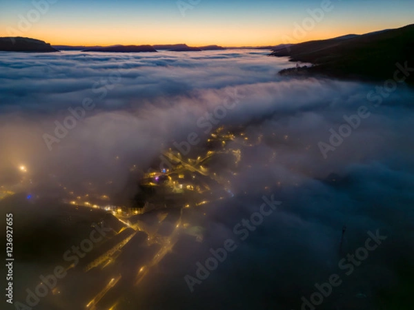 Fototapeta niebla en Espinosa