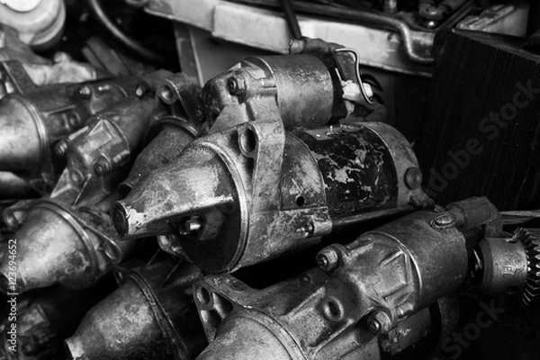 Obraz Old engine starter