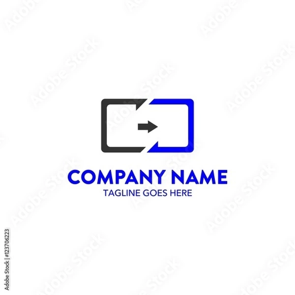 Fototapeta Computer And Network Logo Template