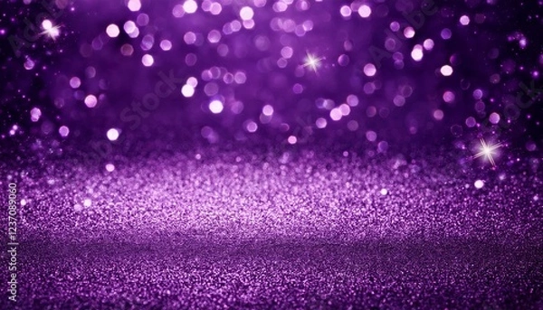 Obraz luxurious purple particle glitter summary heritage for happy new yr and merry christmas festive season