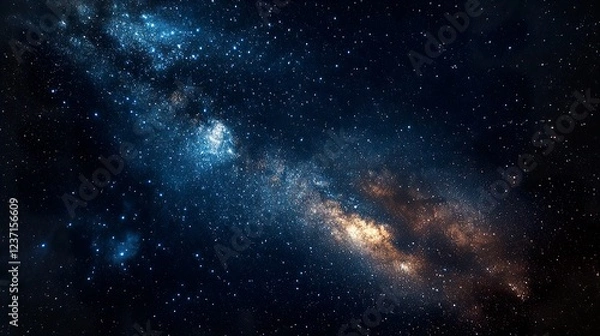Fototapeta Celestial Tapestry: A Stellar Night Sky