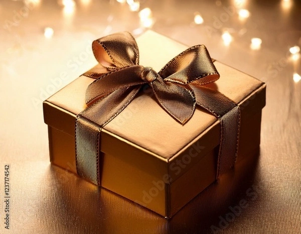 Obraz gift box with ribbon and bow
