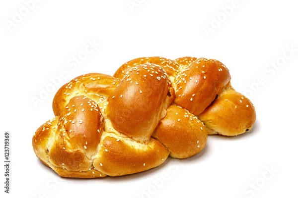 Fototapeta One brided shabbat challah