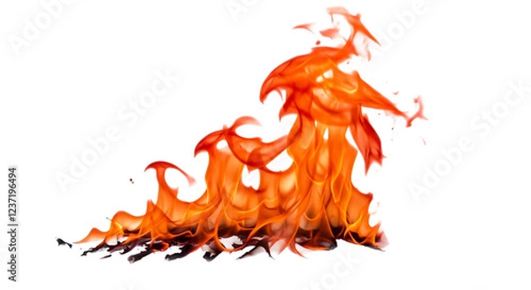 Fototapeta fire and flames png 