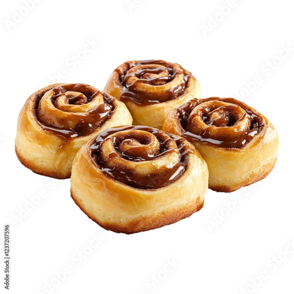 Fototapeta Group of Donuts - Ideal for Food Blogs and Restaurant Menus