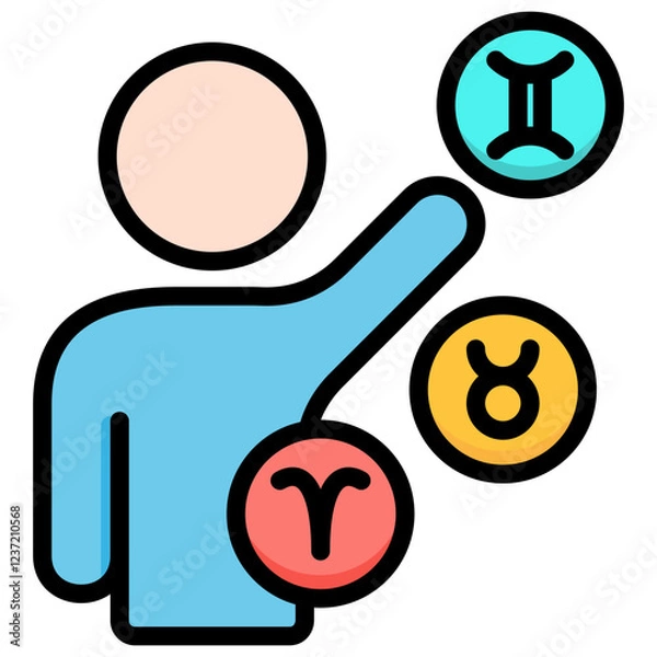 Fototapeta Influence Icon