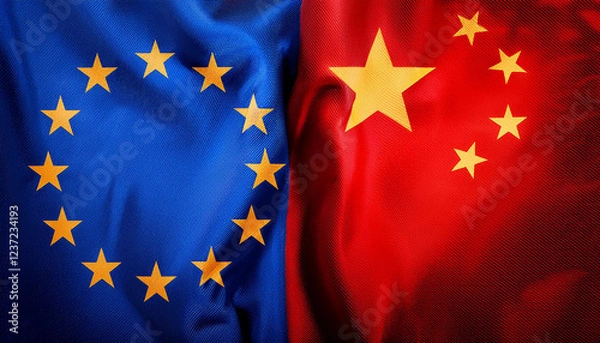 Obraz European Union and China