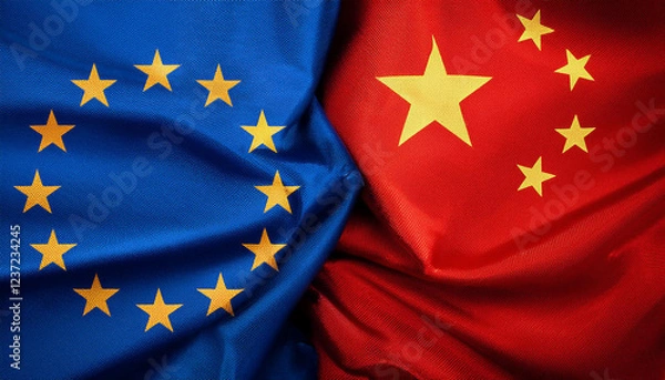 Obraz European Union and China