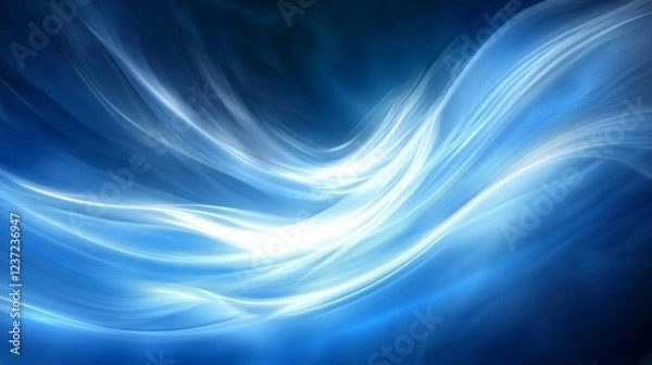 Fototapeta Stunning Blue and White Abstract Design