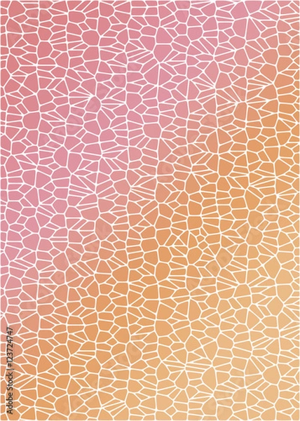 Fototapeta orange-pink tiled abstract background