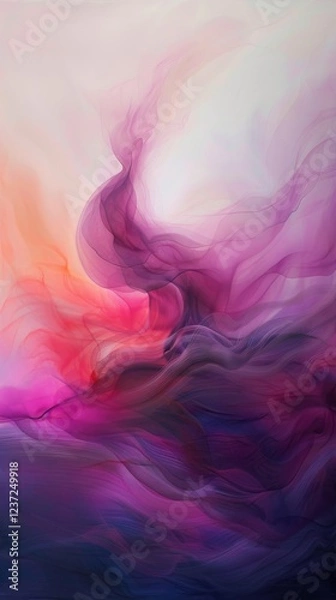Fototapeta Enigmatic Energy: Vibrant Waves of Abstract Patterns Capturing Motion and Vitality in a Kaleidoscope of Colors