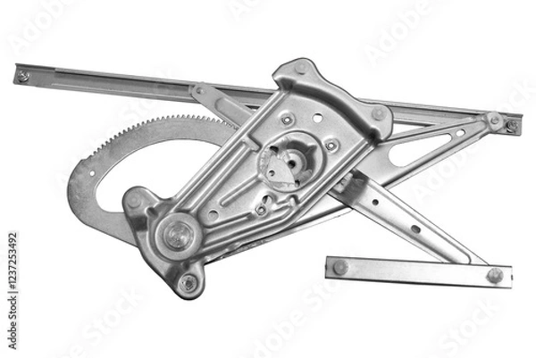 Fototapeta Car window regulator on white background