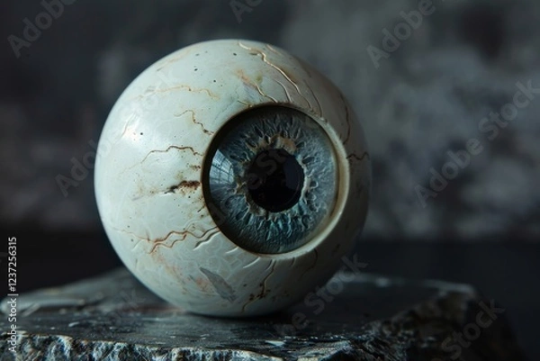Fototapeta Intricate Model of Artificial Eye for Educational and Medical Purposes Showing Detailed Anatomy and Function