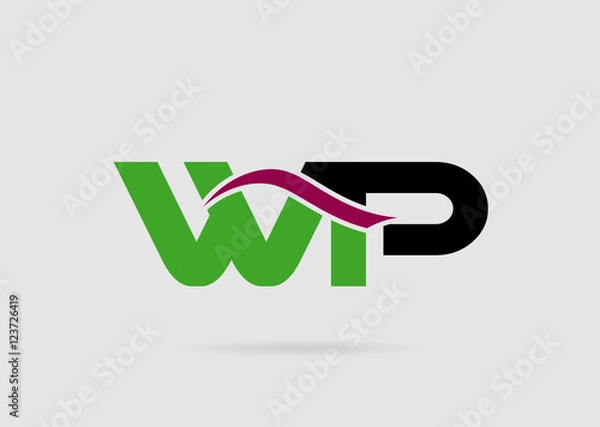 Fototapeta WP initial company group logo

