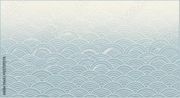 Fototapeta Traditional Japanese Wave Pattern