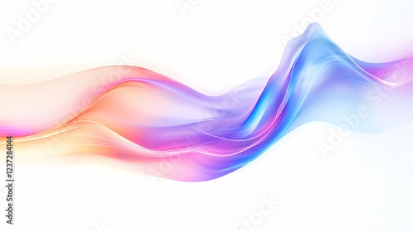 Fototapeta Light beam isolated on a white background, dynamic illumination effect. Luminous Shadows. Illustration