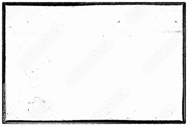 Obraz Vintage noir style photo film frame of an old camera with dusts and scratches on transparent background (png image).	
