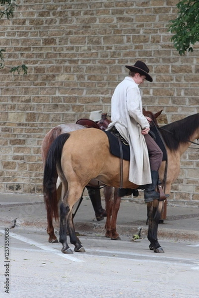Fototapeta Jesse James Days celebration event held in Northfield, Minnesota in the summer.