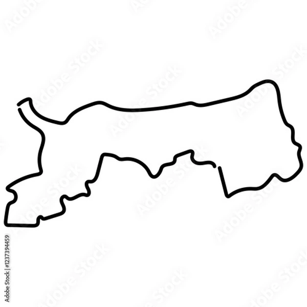 Obraz 手書きの日本_鳥取県_02