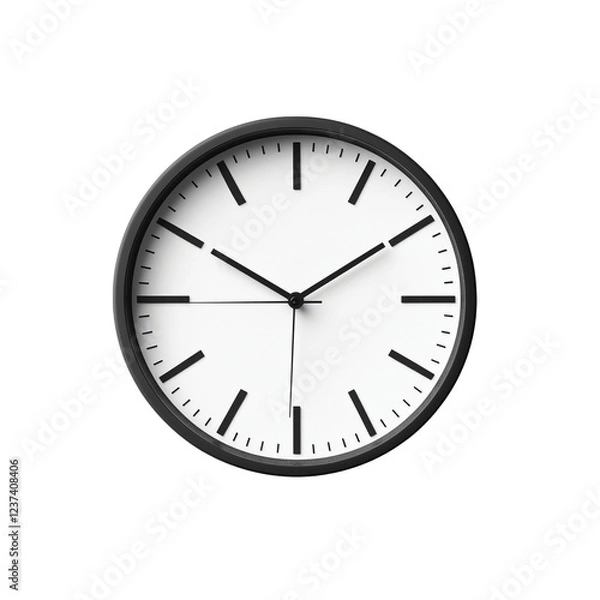 Fototapeta clock isolated on white background