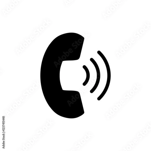 Obraz Call icon vector illustration. telephone sign and symbol. phone icon. contact us