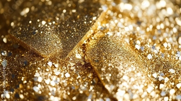 Fototapeta Golden Glitter Texture Abstract Background