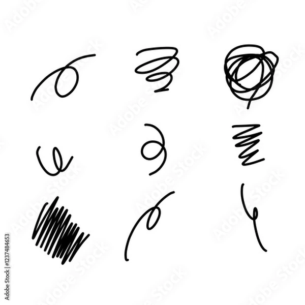 Obraz 手書きぐるぐるエフェクトセット