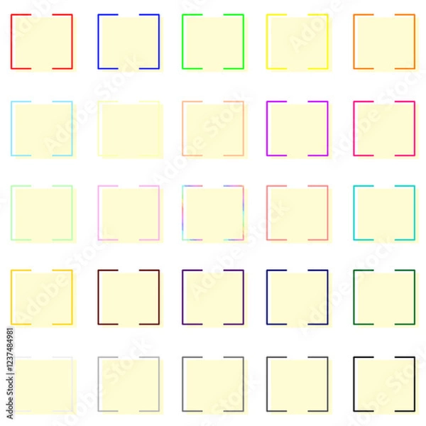 Obraz メッセージを入れられる正方形囲み素材25