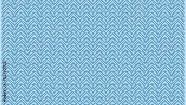 Fototapeta Design an abstract background featuring a geometric spiral pattern in a soft light blue hue that exudes modern sophistication and calm.