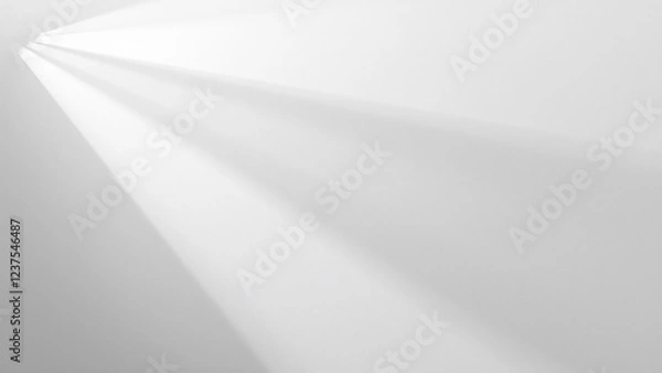 Fototapeta Abstract Light Rays on White Background Minimalist Texture