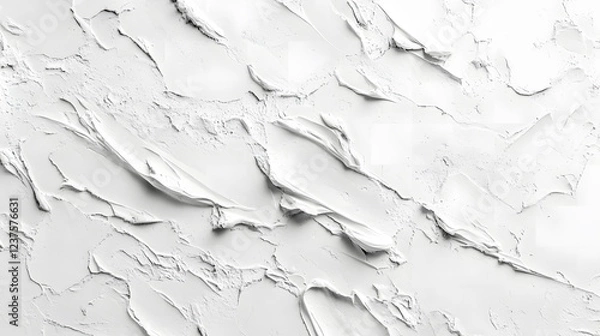 Fototapeta Cracked marble-like surface with soft, elegant patterns that form a beautiful contrast against its clean background.