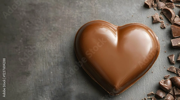 Obraz heart shaped chocolate