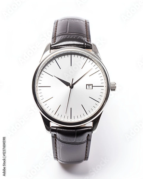 Obraz Classic leather watch closeup