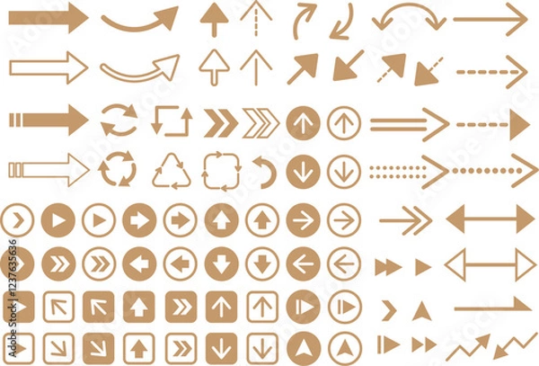 Fototapeta 矢印セット