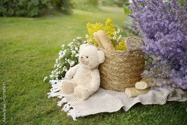 Fototapeta summer picnic background