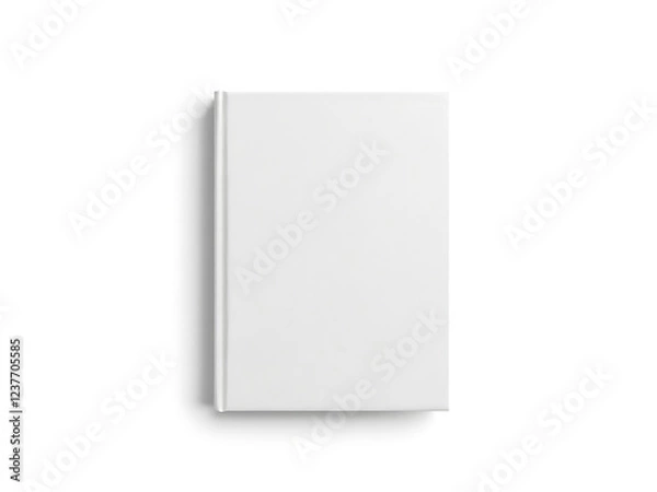 Obraz Blank hardcover book mockup isolated on white background
