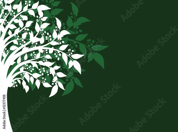 Obraz coin floral arbre